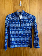 Load image into Gallery viewer, Women Size S Krimson Klover Blue Print Women&#39;s Light Jacket
