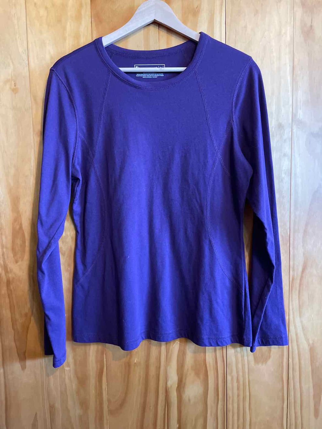 Size Large Tek Gear Purple Women's Long Sleeve Shirt