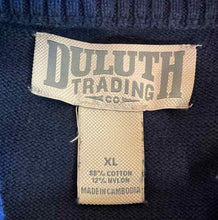 Load image into Gallery viewer, Size XL Duluth Trading Navy Women&#39;s Sweater &amp; Sweatshirt
