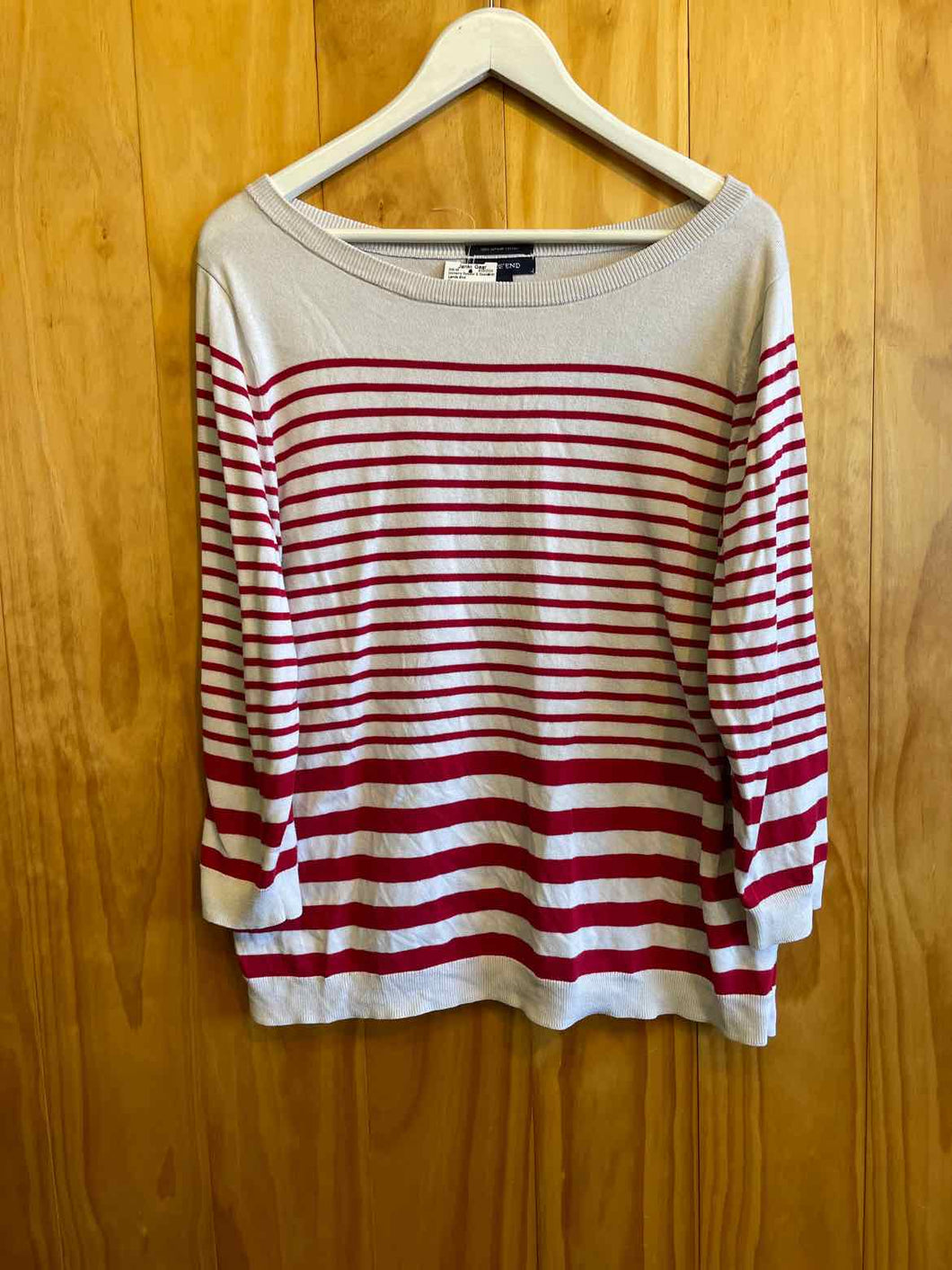 Size Large Lands End Cream Women's Sweater & Sweatshirt