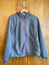 Load image into Gallery viewer, Women Size L Eddie Bauer Gray Print Women&#39;s Light Jacket
